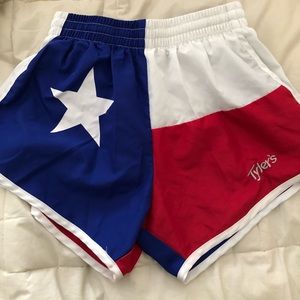 NWOT Texas Flag Gym Shorts